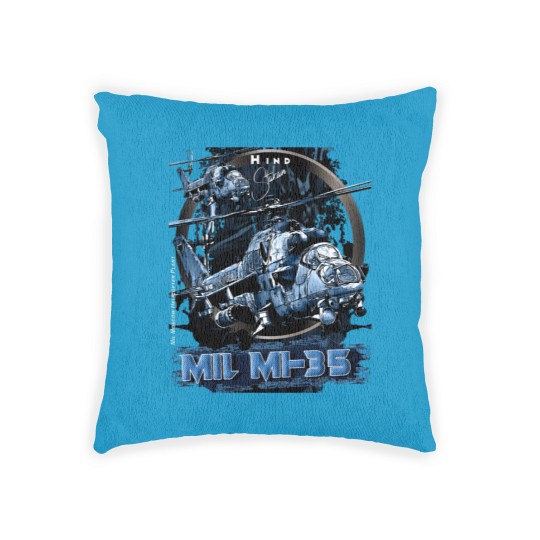 Discover Mi-35 Hind Attack Helicopter Active Woven Pillows