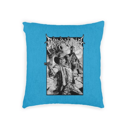 Discover Dwight Yoakam Gunslinger Black Metal Woven Pillows