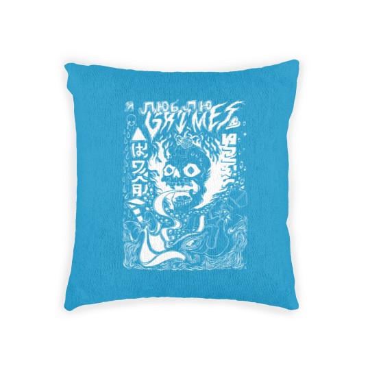 Discover Grimes Visions Inverted Occult Woven Pillows