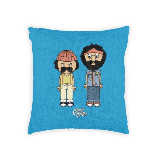 Discover cheech chong toon style full bodies with classic logo t Woven Pillows