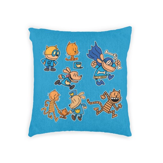 Discover Dog Man Woven Pillows