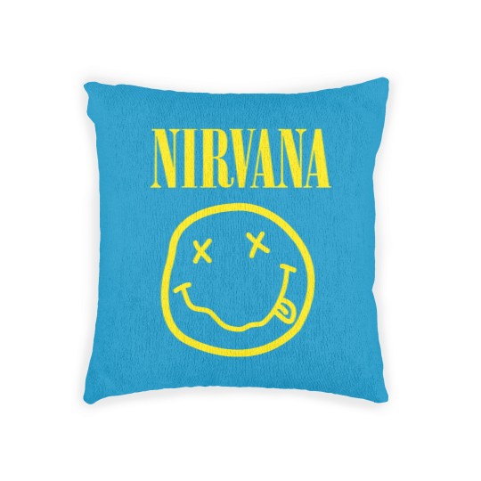Discover Nirvanaa Yellow Smiley Woven Pillows