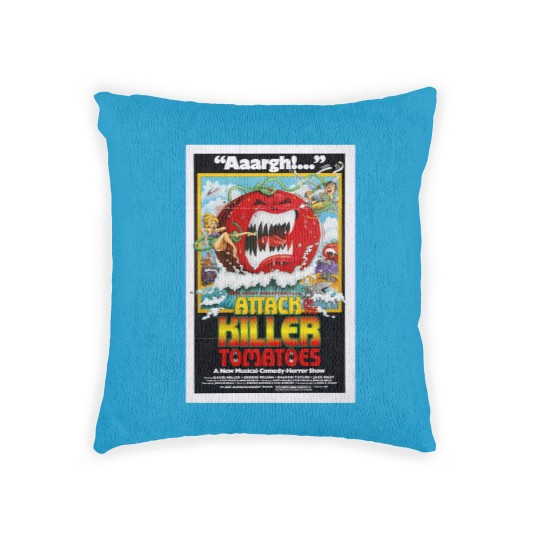 Discover Attack of the Killer Tomatoes 1978 Movie Poster Woven Pillows