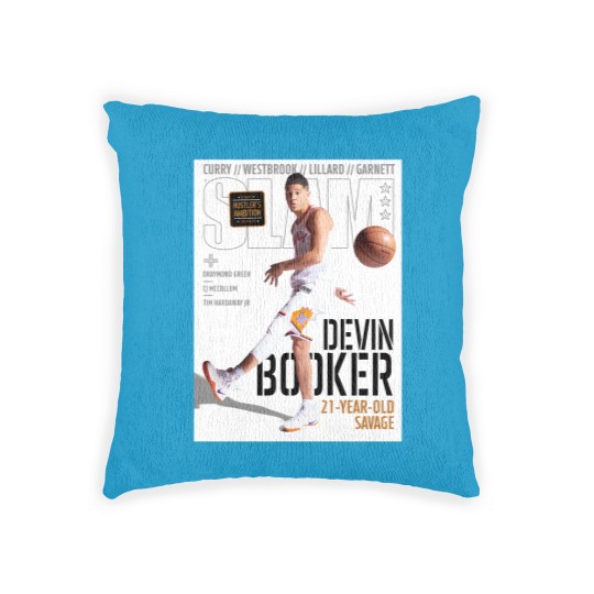Discover Devin Booker SLAM Poster Woven Pillows, Devin Booker Magazine Woven Pillows