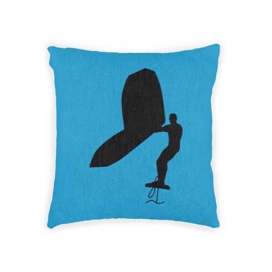 Discover Wing surfer wing surfing with foil wing Woven Pillows