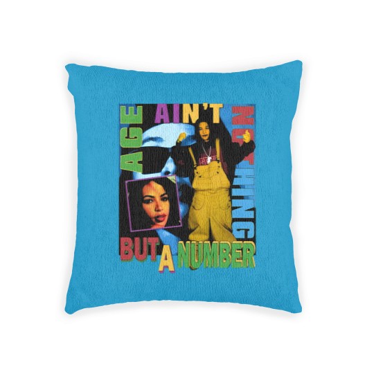 Discover Aaliyah Woven Pillows - Age Ain't Nothing But A Number vntg rap Woven Pillows 90s 2000's rnb