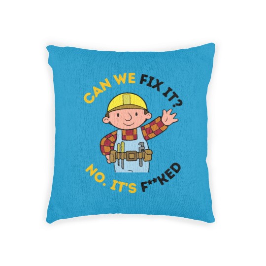Discover Can We Fix It Funny Repair Man Bob The Builder Woven Pillows