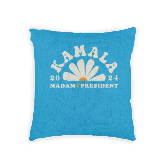 Discover Kamala Harris 2024 Madam President Woven Pillows Feminist Woven Pillows KAMALA Woven Pillows Vote Harris Cool
