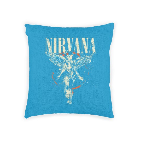 Discover New Nirvanas In Utero Album 1993 Grunge Black Vintage Woven Pillows