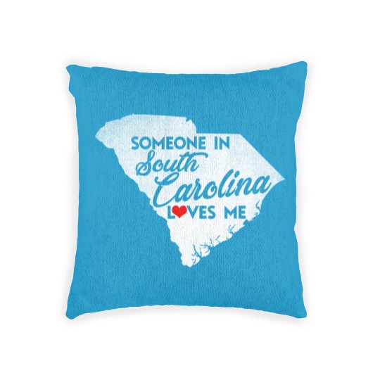 Discover Someone In South Carolina Loves Me South Carolina Woven Pillows