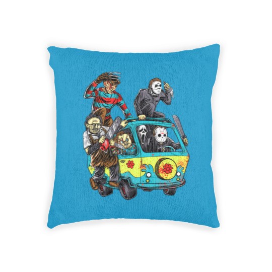 Discover Horror Movie Mystery Machine Woven Pillows