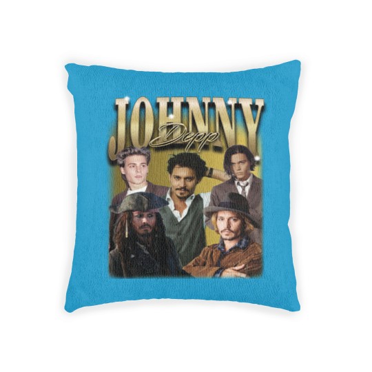 Discover Maglietta Johnny Depp retr, Johnny Depp pirata Woven Pillows