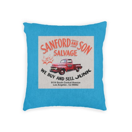 Discover Sanford and Son Salvage Worn Truck Woven Pillows