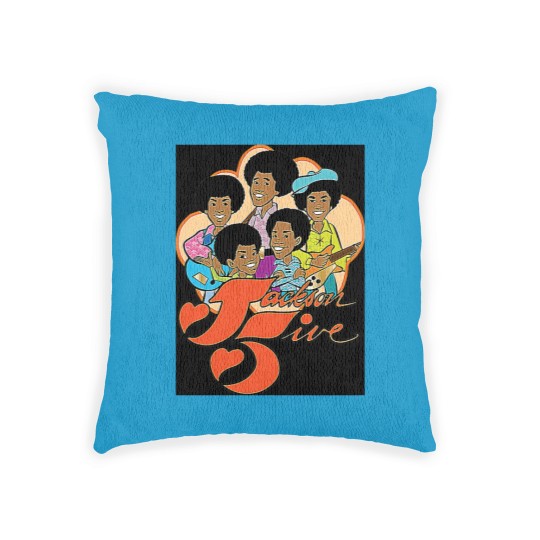 Discover Vintage Jackson 5 70s Cartoon Retro Vintage Style Distressed Woven Pillows