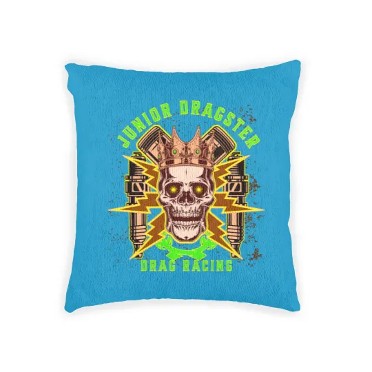 Discover Junior Dragster Drag Racing Skull Spark Plugs Piston Rods Jr Dragster Drag Racer Dragster Driver Cla Woven Pillows