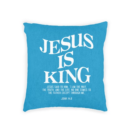 Discover Jesus Is King Jesus John 14:6 Costume Christian Woven Pillows