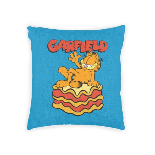 Discover Garfield Lasagna Slice Garfield Pose Woven Pillows