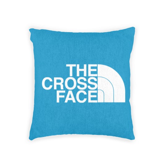 Discover the cross face wrestling Woven Pillows