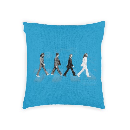 Discover Abbey Road street blues Woven Pillows