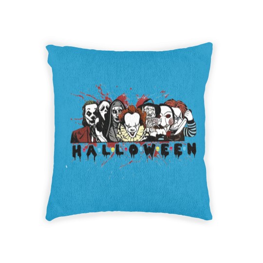 Discover Halloween Horror Woven Pillows, Halloween Horror Movie Woven Pillows, Scary Halloween Woven Pillows