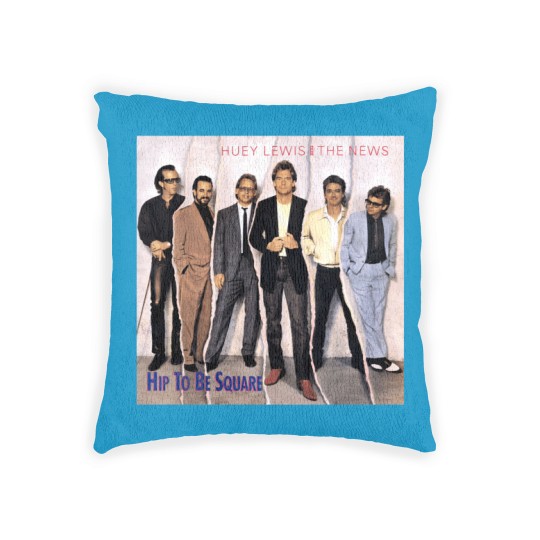Discover Huey Lewis And The News Hip To Be Square Woven Pillows