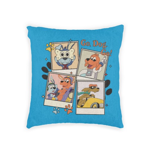 Discover Go Dog Go Polaroid Woven Pillows | Vintage Go Dog Go Woven Pillows | Go Dog Go Family Birthday Woven Pillows | Dog Birthday Party Woven Pillows