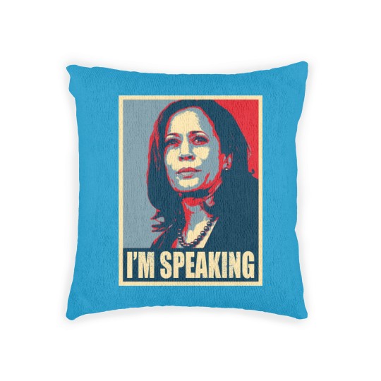Discover Kamala Harris - Mr. Vice President I'm Speaking Woven Pillows