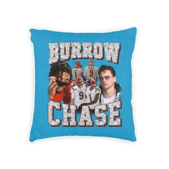 Discover Ja'Marr Chase Joe Burrow Woven Pillows, Ja'Marr Chase Joe Burrow Vintage Woven Pillows,  chase burrow Woven Pillows