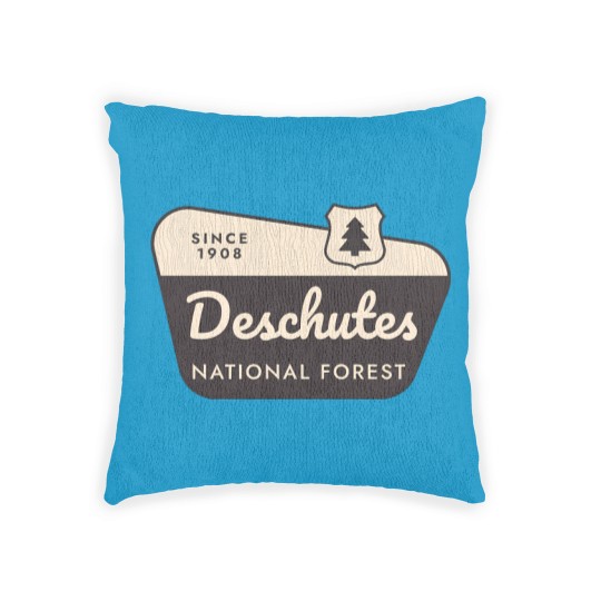 Discover deschutes national forest 1 Woven Pillows
