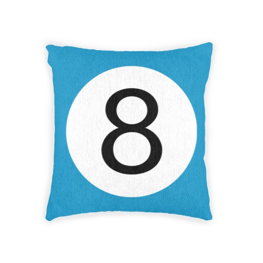Discover One And Only - Be Unique Be Original - Black 8 Ball Pool Conceptual Design Woven Pillows
