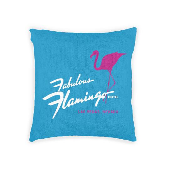 Discover flamingo hotel casino las vegas retro vintage t Woven Pillows