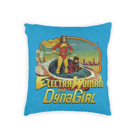 Discover Electra Woman and Dyna Girl 1976 Woven Pillows Woven Pillows