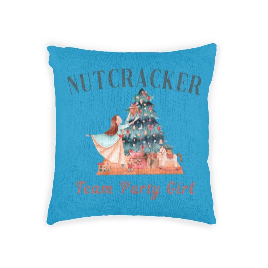Discover Party Girl Woven Pillows, Team Blue Soldier Woven Pillows, Team Party Girl Woven Pillows, Nutcracker Woven Pillows, Nutcracker Blue Soldier Woven Pillows