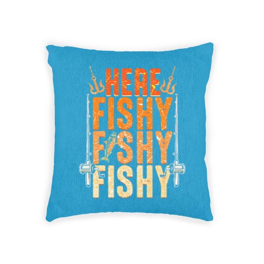 Discover Fishing Funny Fishing Woven Pillows