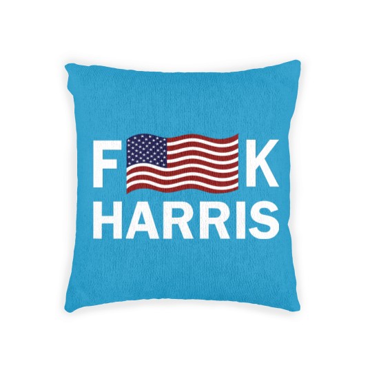 Discover F Kamala Harris Conservative Republican FKH Political Humor Unisex Woven Pillows