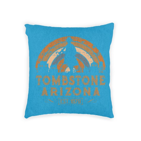 Discover tombstone Arizonna az retro style wild west gift Woven Pillows
