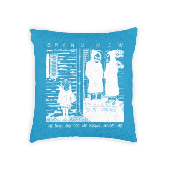 Discover The Devil and God are Raging Inside Me (White vr.) - Fanartwork Woven Pillows
