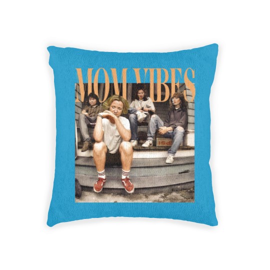 Discover Mom Vibes Thug Life  Woven Pillows, Vintage 90s Mom Vibes Woven Pillows, 90s Mom Vibes Woven Pillows
