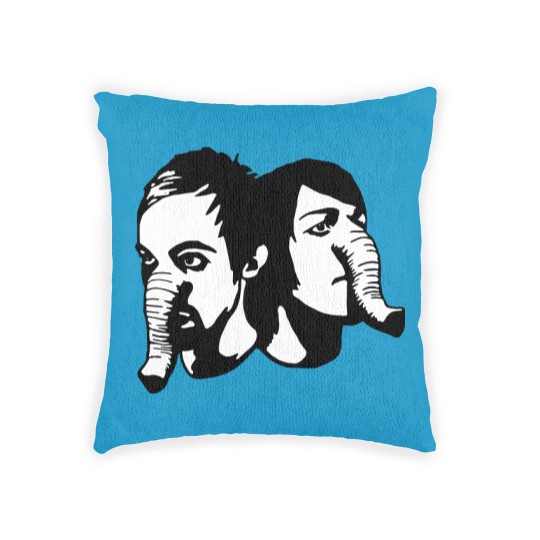 Discover Death From Above 1979 - Heads Up Elelphant Heads Fitted Woven Pillows