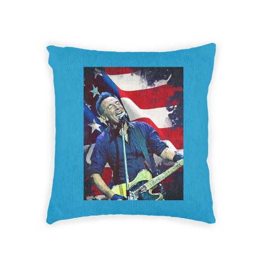 Discover Bruce Springsteen Graphic Woven Pillows  Bruce Springsteen Woven Pillows Tour 2024 Woven Pillows