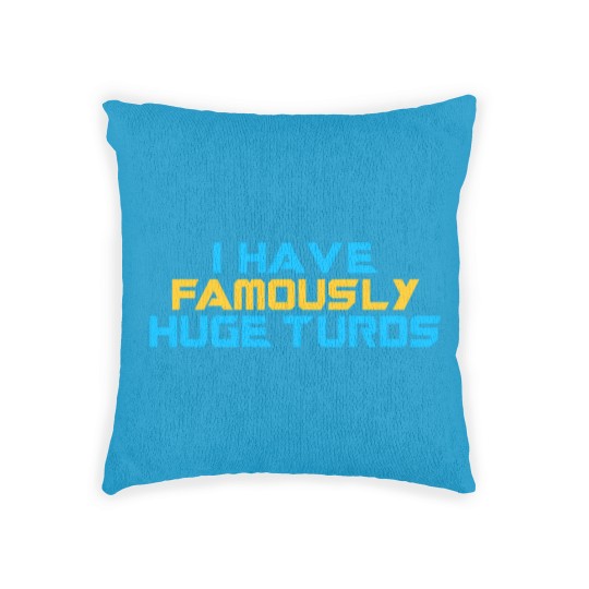 Discover I Have Famously Huge Turds Woven Pillows