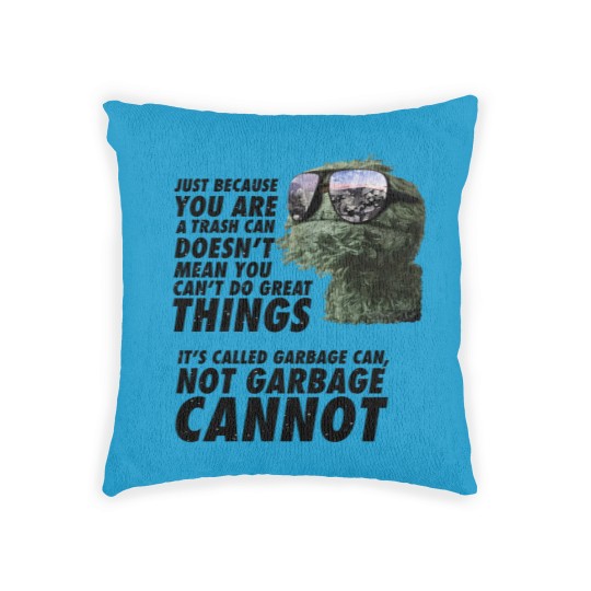 Discover Garbage Can Woven Pillows