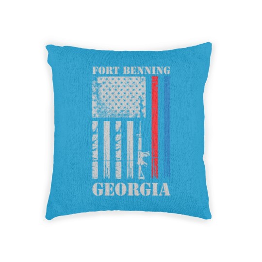 Discover Fort Benning Georgia UsArmy Woven Pillows