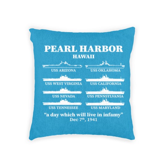Discover Pearl Harbor Memorial Day Battleships USA Patrio Woven Pillows