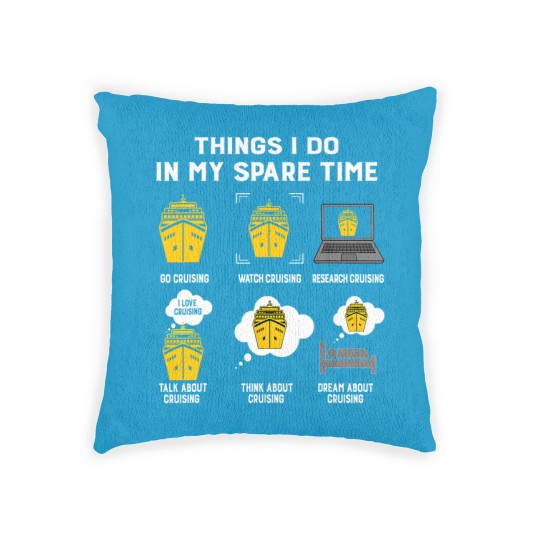 Discover Cruising Funny Cruising Woven Pillows