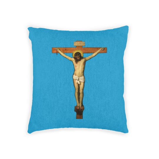 Discover Jesus Crucifix Passion of Christ Woven Pillows