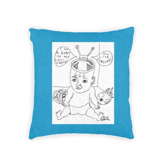 Discover Daniel Johnston Drawing Woven Pillows