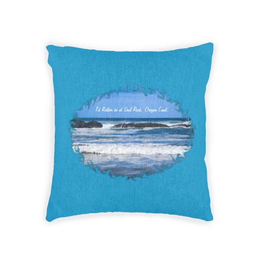 Discover Seal Rock Oregon Coast On Pacific Ocean For Woven Pillows