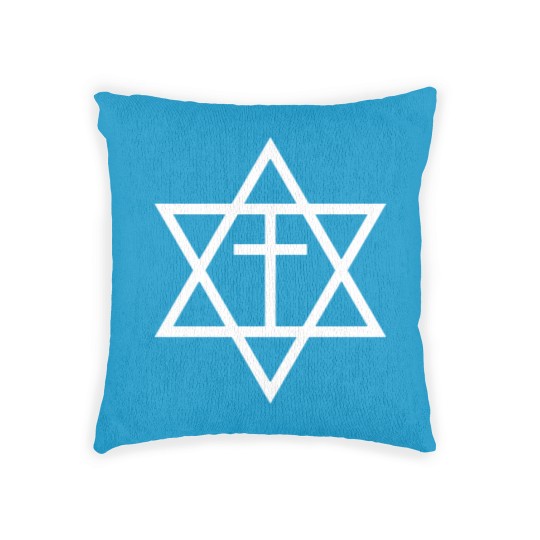 Discover Messianic Judaism Symbol Woven Pillows