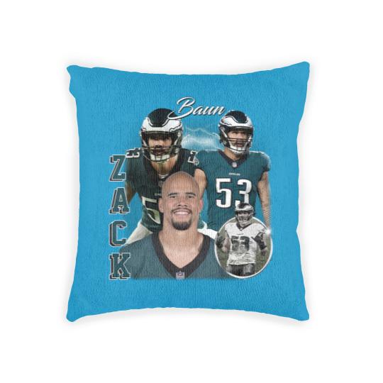 Discover Vintage 90s Graphic Style Zack Baun Woven Pillows, Zack Baun Woven Pillows, Vintage Sport Woven Pillows, Retro American Football Bootleg Gift